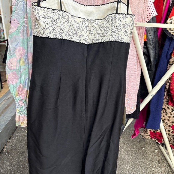 Ann Taylor Black and Cream Silk Dress - Picture 4 of 4